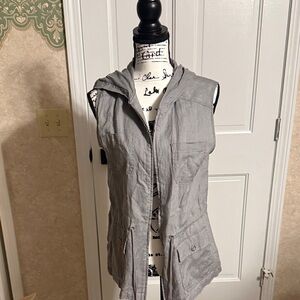 Kenar Gray Utility Jacket with Hood